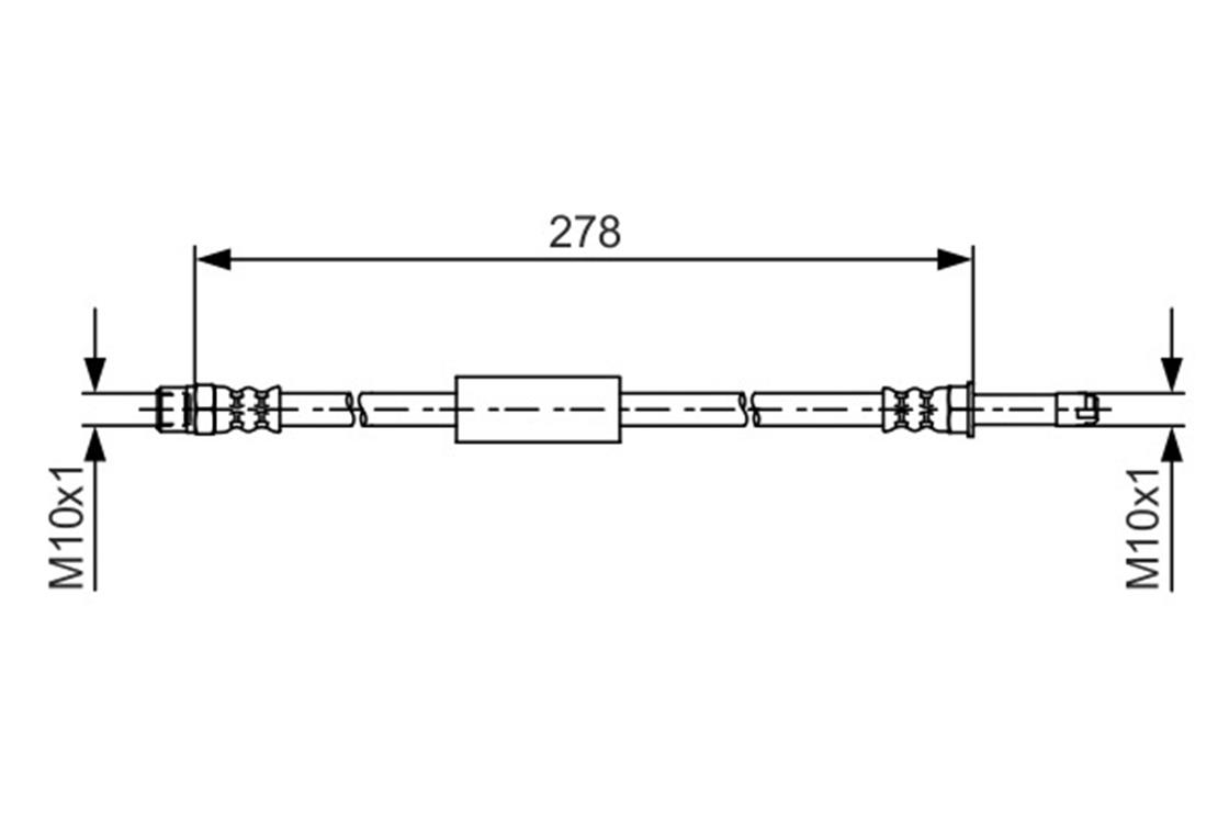 BMW FREN HORTUMU F10 ARKA - BMW - OEM 34326789264