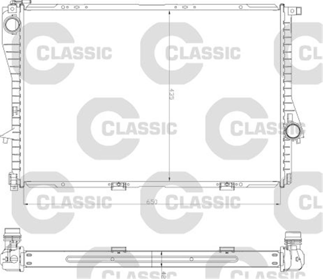 734277BMW RADYATÖR E39-E38 M52-M62 E39 M5 - BMW - OEM 1711 1 436 060.VALEO