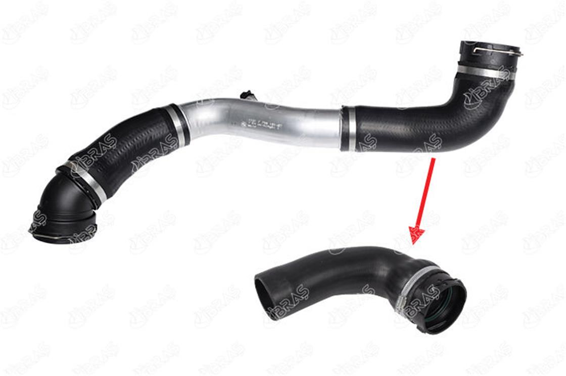 N35222BMW TURBO RADYATÖR HORTUMU E60 M47N2 ALT - BMW - OEM 1161 7 790 090... .İBRAŞ
