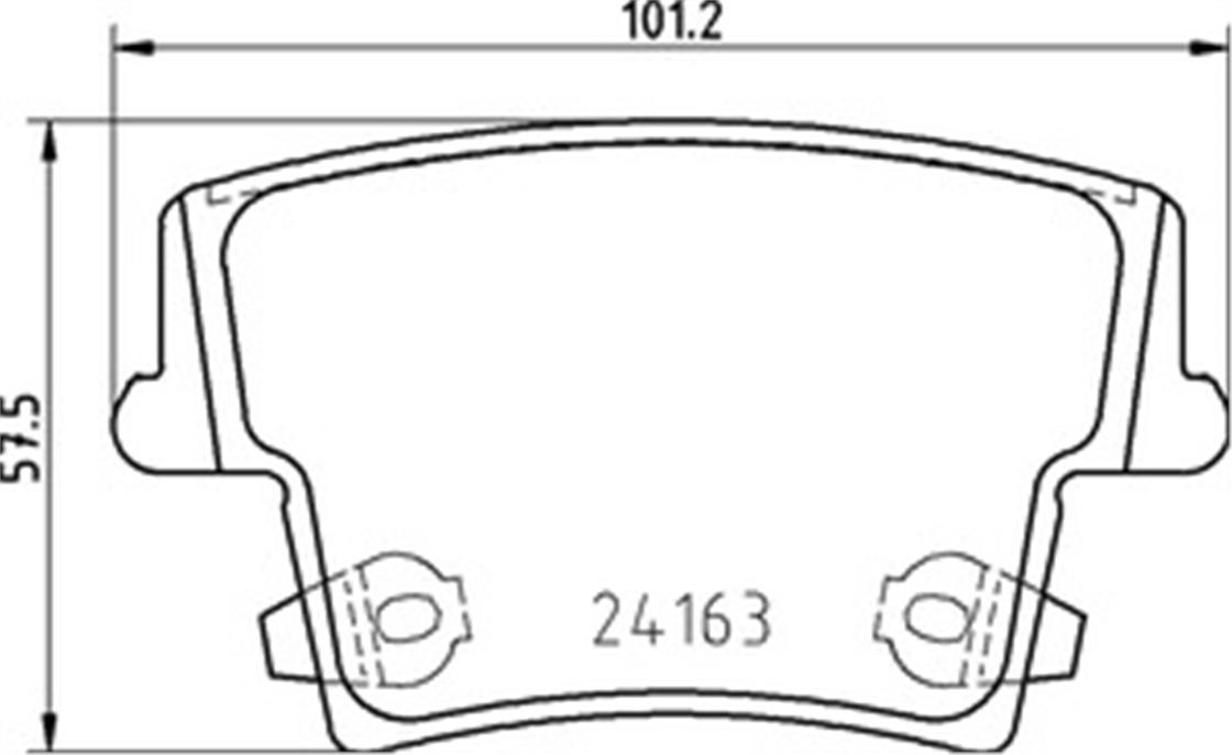 CHRYSLER BALATA 300 C ARKA - CHRYSLER - OEM 2416301