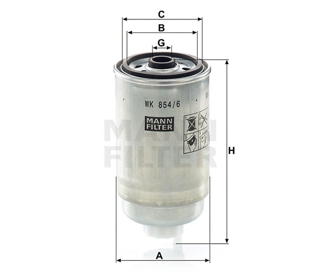 CHRYSLER MAZOT FİLTRESİ VOYAGER V 2.8 CRD 2007> - CHRYSLER - OEM 04721303AA..