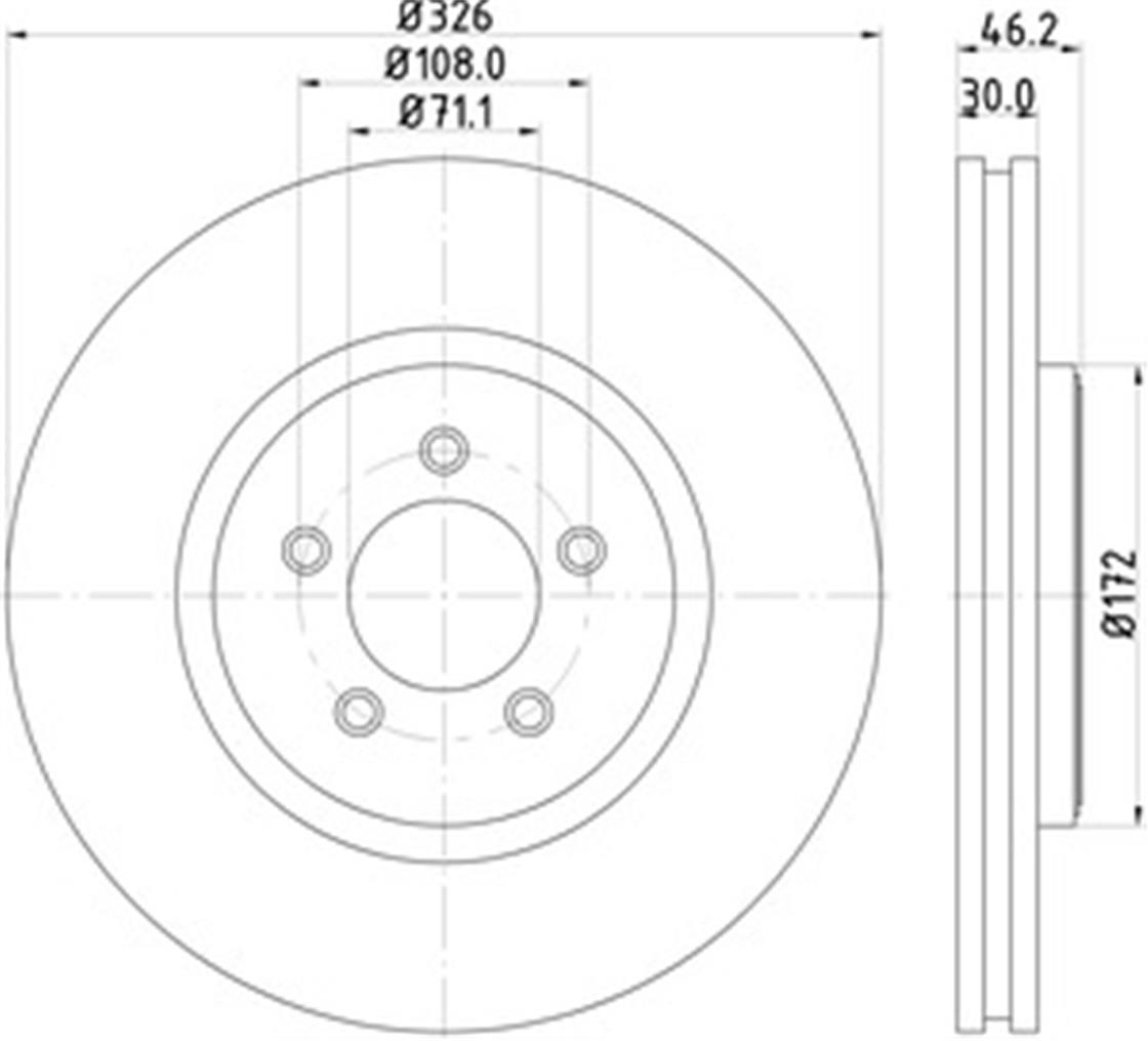 JAGUAR DİSK S-TYPE - XF ÖN - JAGUAR - OEM C2C25336