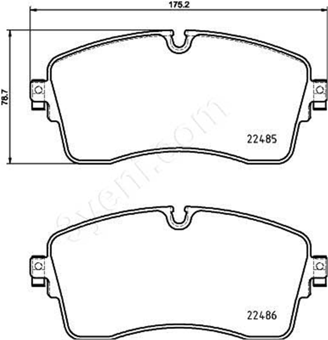 8DB 355 039-321LR BALATA DISCOVERY SPORT-DEFENDER-EVOQUE 2020- - LAND ROVER - OEM LR091308..HELLA PAGID