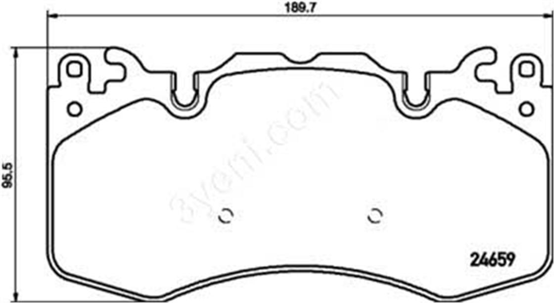 8DB 355 016-151LR BALATA VOGUE 4 - SPORT 2013 ÖN - LAND ROVER - OEM 2465901...HELLA PAGID