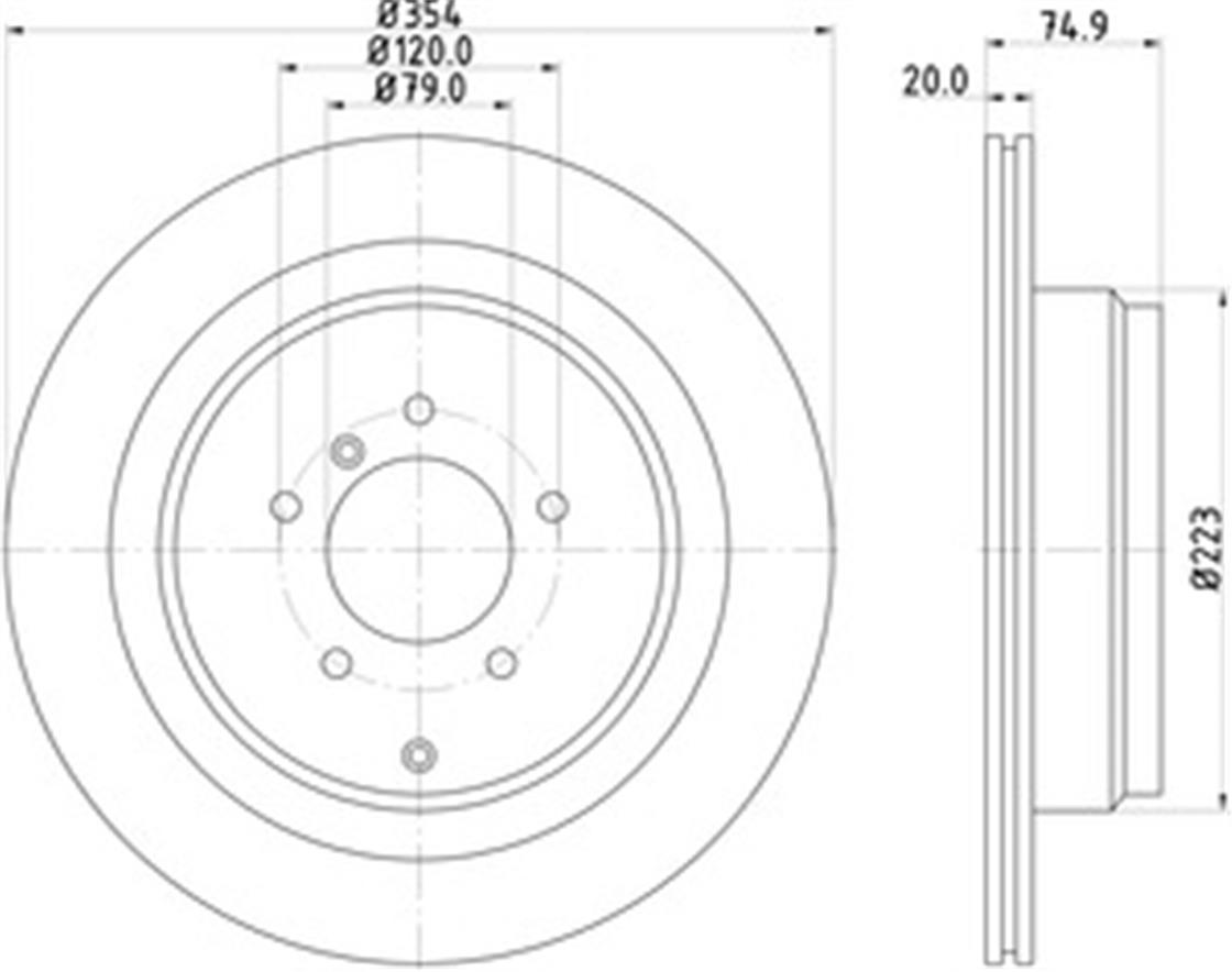 LR DİSK RANGE ROVER III ARKA - LAND ROVER - OEM SDB500201.