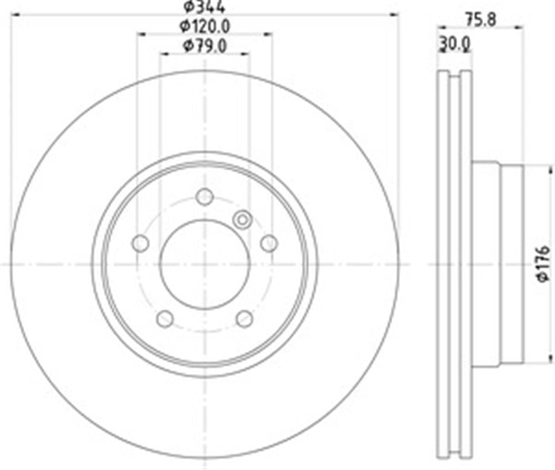 LR DİSK RANGE ROVER III ÖN - LAND ROVER - OEM SDB000200.