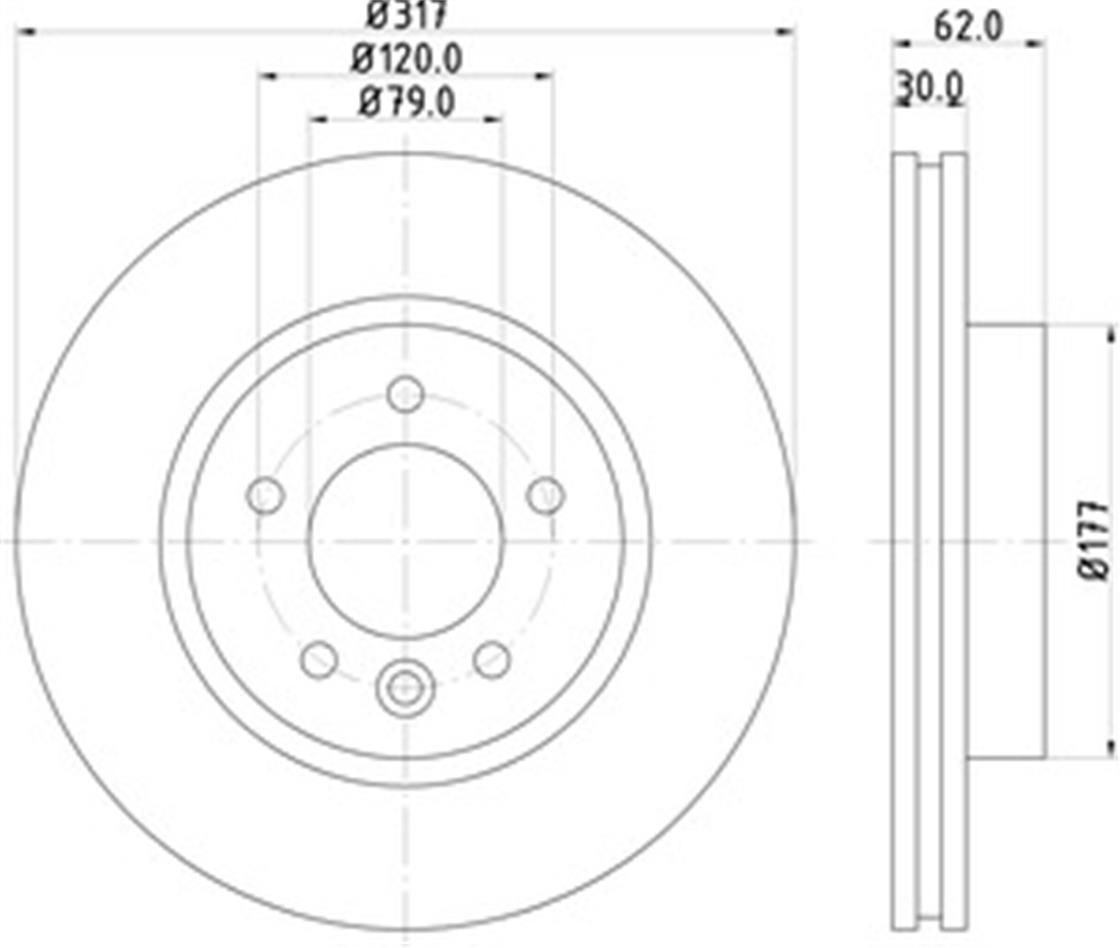 LR DİSK SPORT-DİSCOVERY 2.7 ÖN - LAND ROVER - OEM SDB000604.