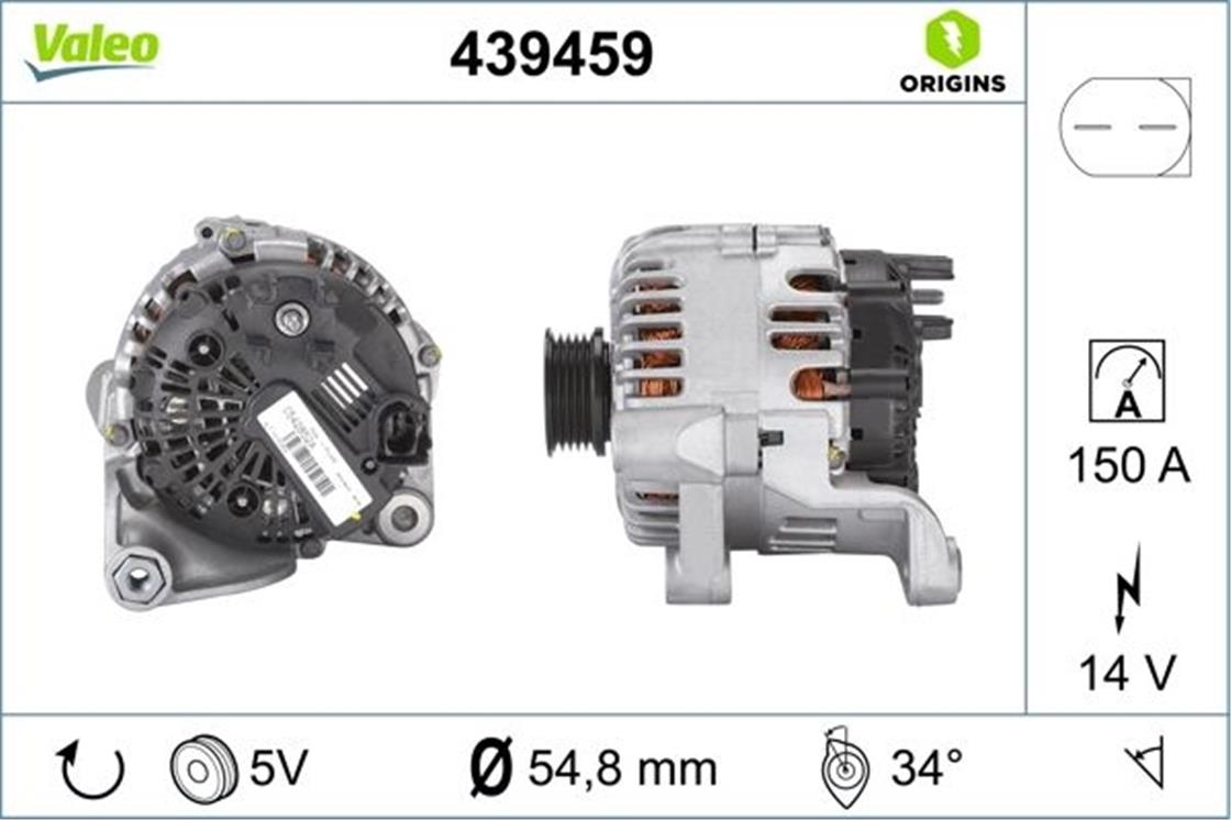439459LR ŞARZ DİNAMO FREELANDER TD4  E46 M47 - BMW - OEM YLE000070-1231 7 789 980VALEO