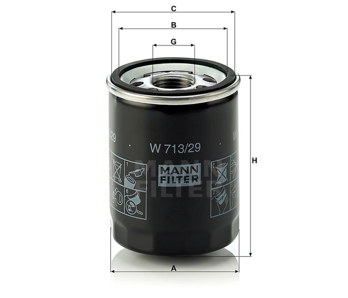 LR YAĞ FİLTRESİ RANGE SPORT 4.2 4.4 2005> - LAND ROVER - OEM 4H236714CA..