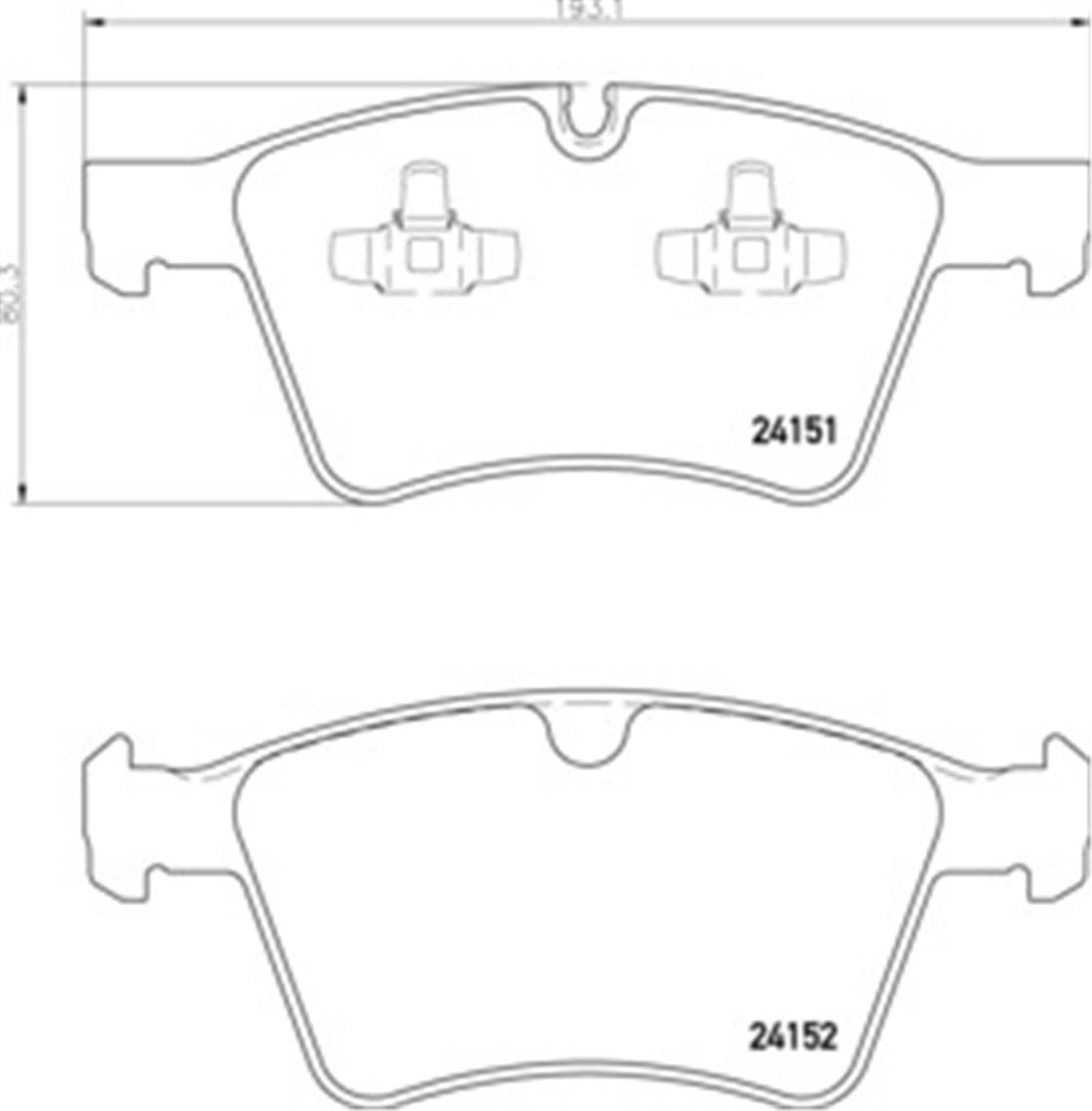 MB BALATA 164 ÖN GL 320-350 CDI ML 500 4 MATİK - MERCEDES - OEM 2415101