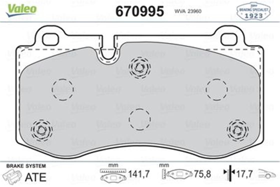 670995MB BALATA 221 ÖN - MERCEDES - OEM 004 420 80 20 ..VALEO
