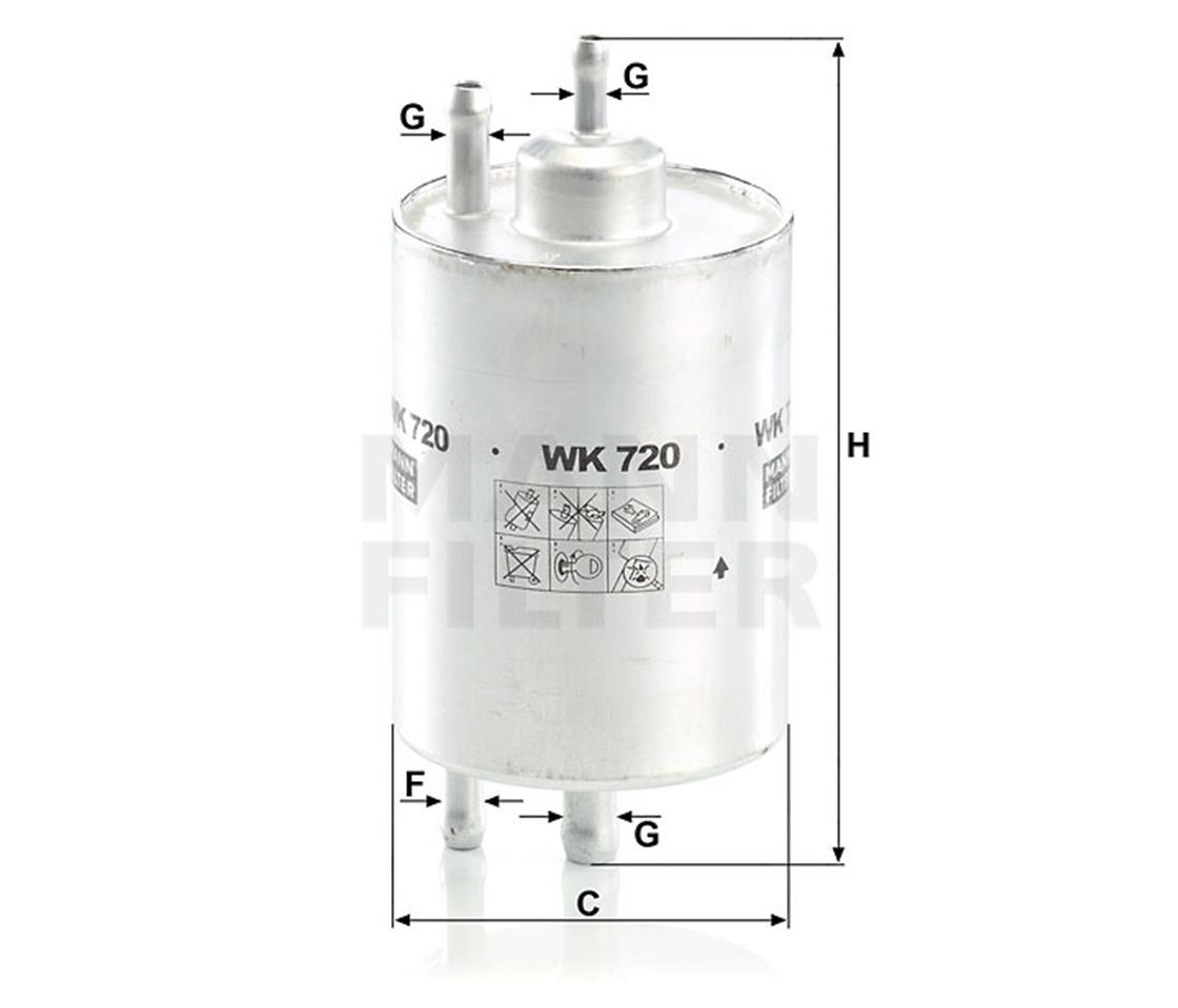 MB BENZİN FİLTRESİ 210-220 - MERCEDES - OEM 0024773001.