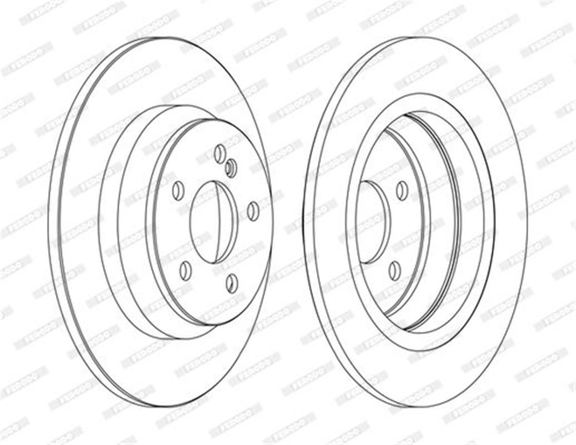 DDF1675CMB DİSK 220 ARKA DÜZ  - MERCEDES - OEM 220 423 01 12.FERODO