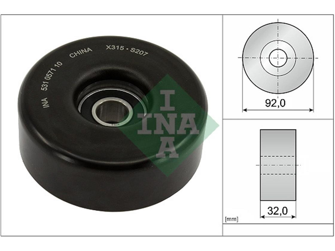 531 0571 10MB GERGİ BİLYASI 111M.KOMPR 104M.-119M. DEMİR 92MM - MERCEDES - OEM 119 200 14 70INA