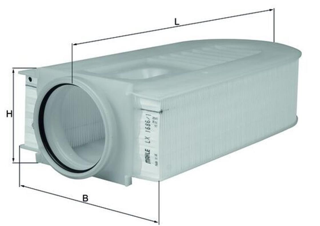 LX 1686-1MB HAVA FİLTRESİ 651 M. 09=>E200 CDI 204-211-212   - MERCEDES - OEM 651 094 00 04MAHLE FiLTRE