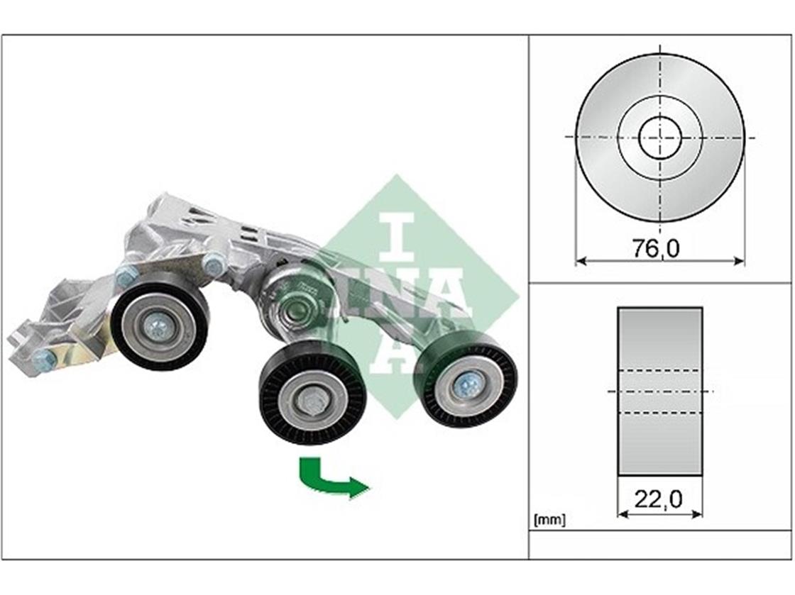 534 0338 10MB KAYIŞ GERGİSİ 640 M. KOMPLE 169-245 CDI - MERCEDES - OEM 640 200 27 70INA
