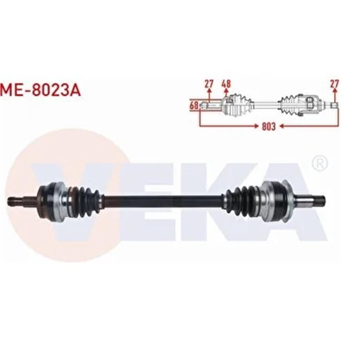 ME-8023AMB KOMPLE AKS ARKA 212 200 - 220 - 350 CDI 2009- - OPEL - OEM 212 350 22 10VEKA