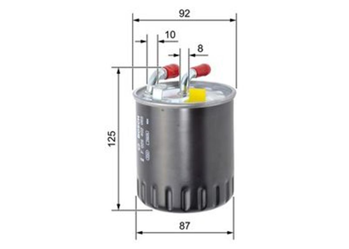 MB MAZOT FİLTRESİ 651 M-642 M ISITICISIZ - MERCEDES - OEM 6420920201..
