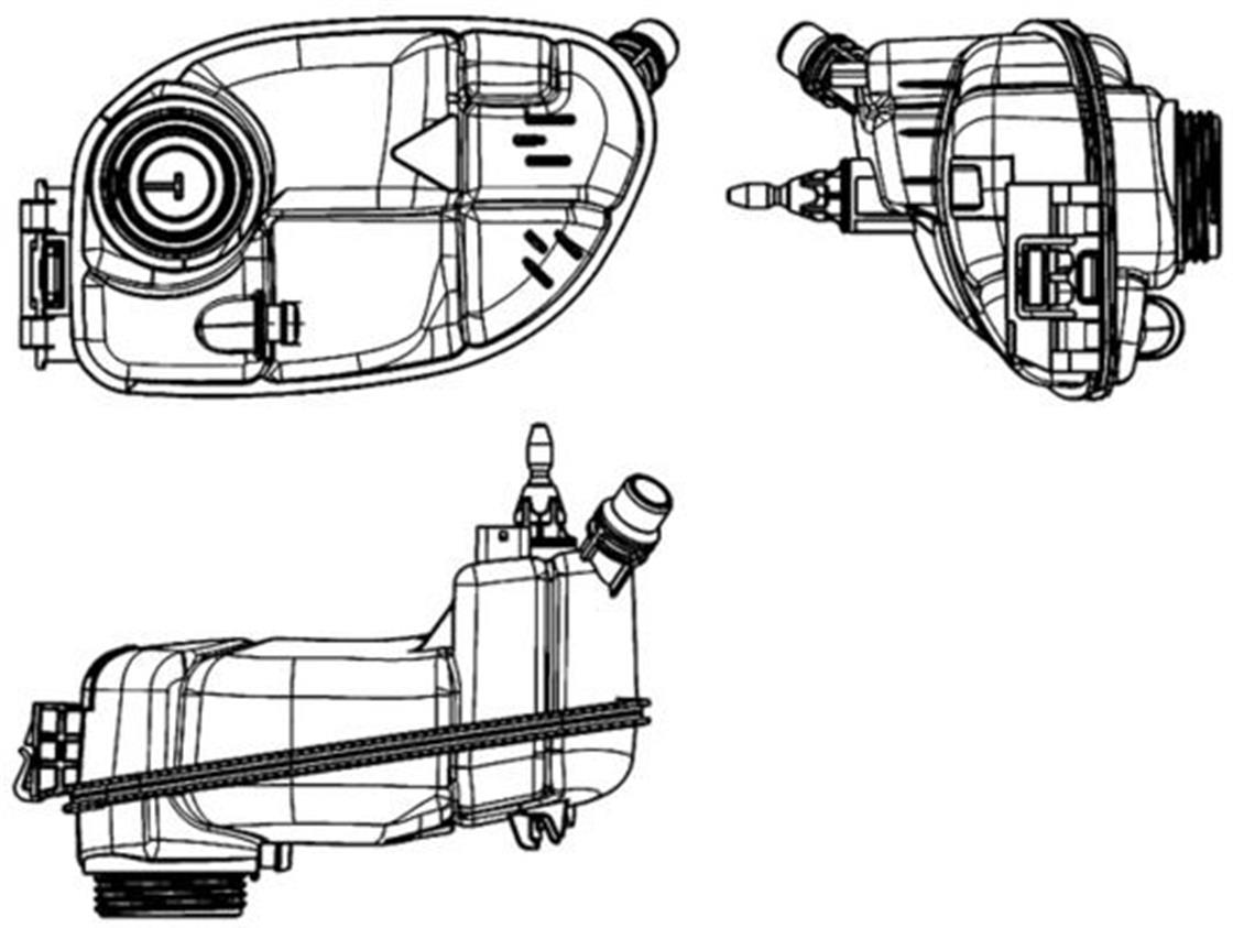 CRT 65 000SMB RADYATÖR SU DEPOSU 246-176-117 CLA - MERCEDES - OEM 246 500 00 49.MAHLE BEHR