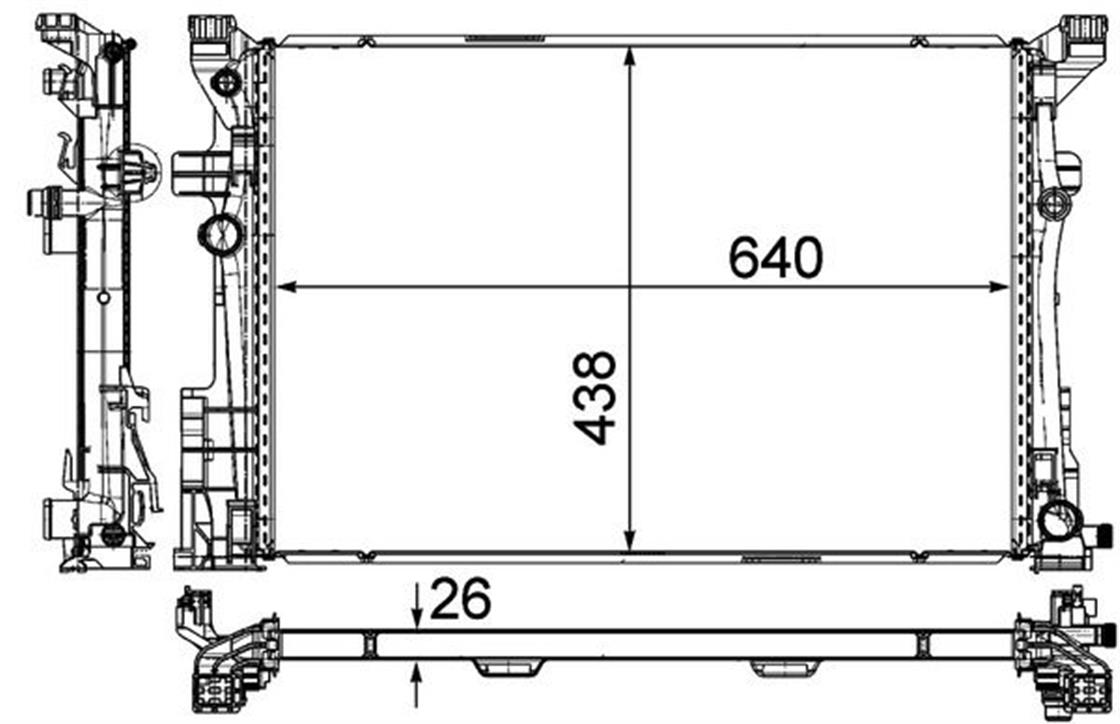 MB RADYATÖR W176- A-CLA-GLA - MERCEDES - OEM 2465001303