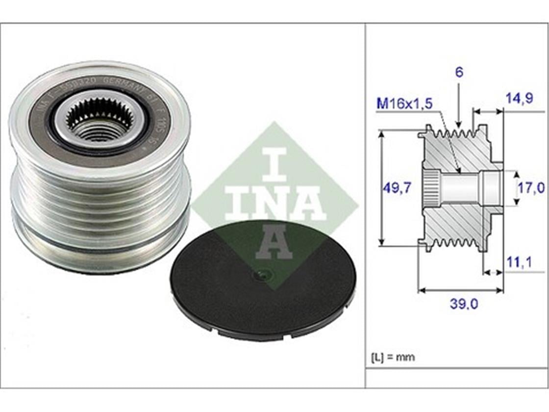 535 0050 10MB ŞARZ DİNAMO KASNAĞI 611 - MERCEDES - OEM 611 155 07 15INA