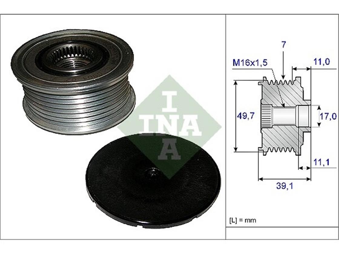 535 0084 10MB ŞARZ DİNAMO KASNAĞI 642 M. - MERCEDES - OEM 642 150 08 60INA