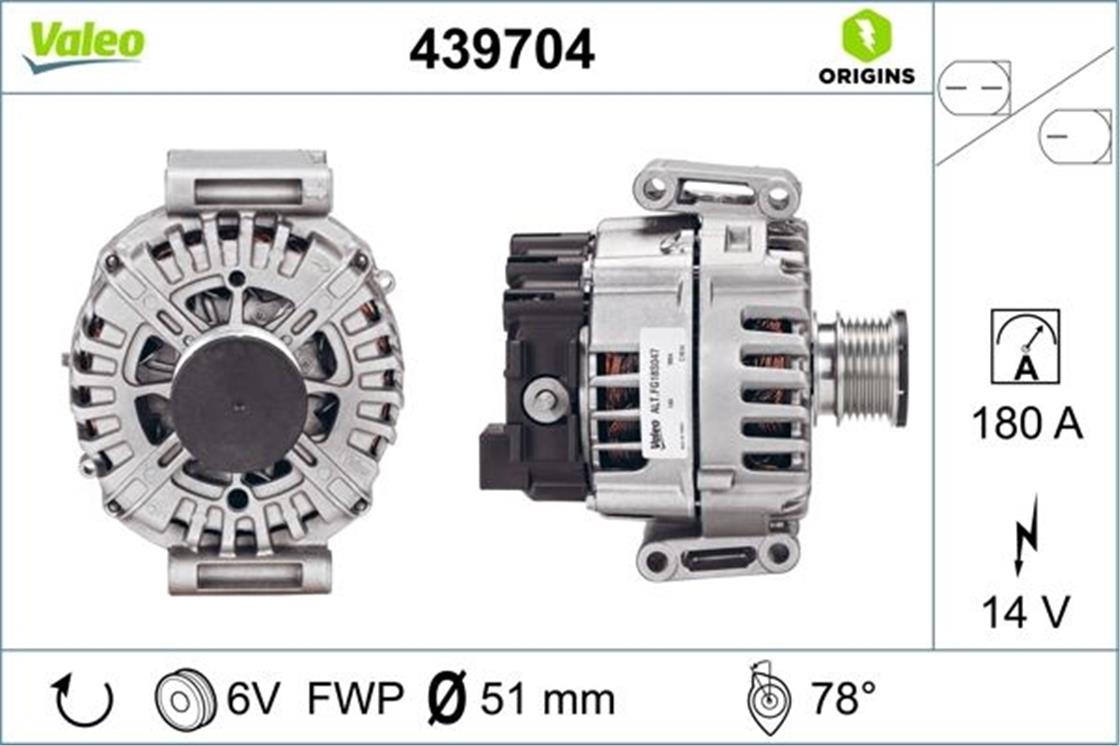MB ŞARZ DİNAMOSU 651 M. 250 CDI - MERCEDES - OEM 141543902