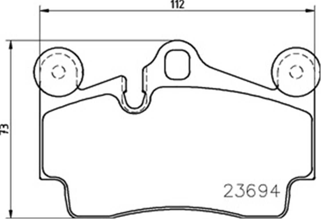 VW BALATA Q7- TOUAREG ARKA - VW - OEM 2369402