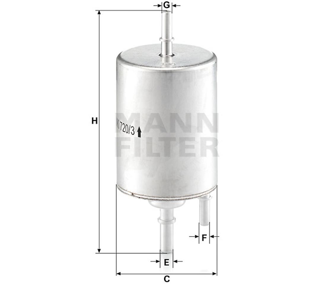 VW BENZİN FİLTRESİ A6 2,4 2004=> 4 BAR - VW - OEM 4F0201511B.