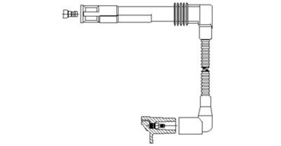196-44VW BUJİ KABLOSU A6 2,4-2,8* - VW - OEM 078 905 532 BBREMİ