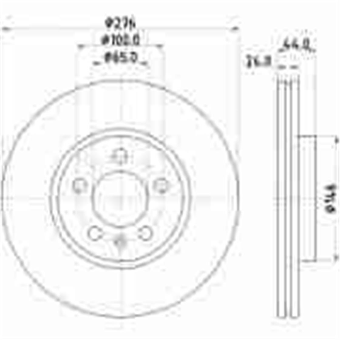 VW DISK POLO 6 2017> ÖN - VW - OEM 2Q0615301H..