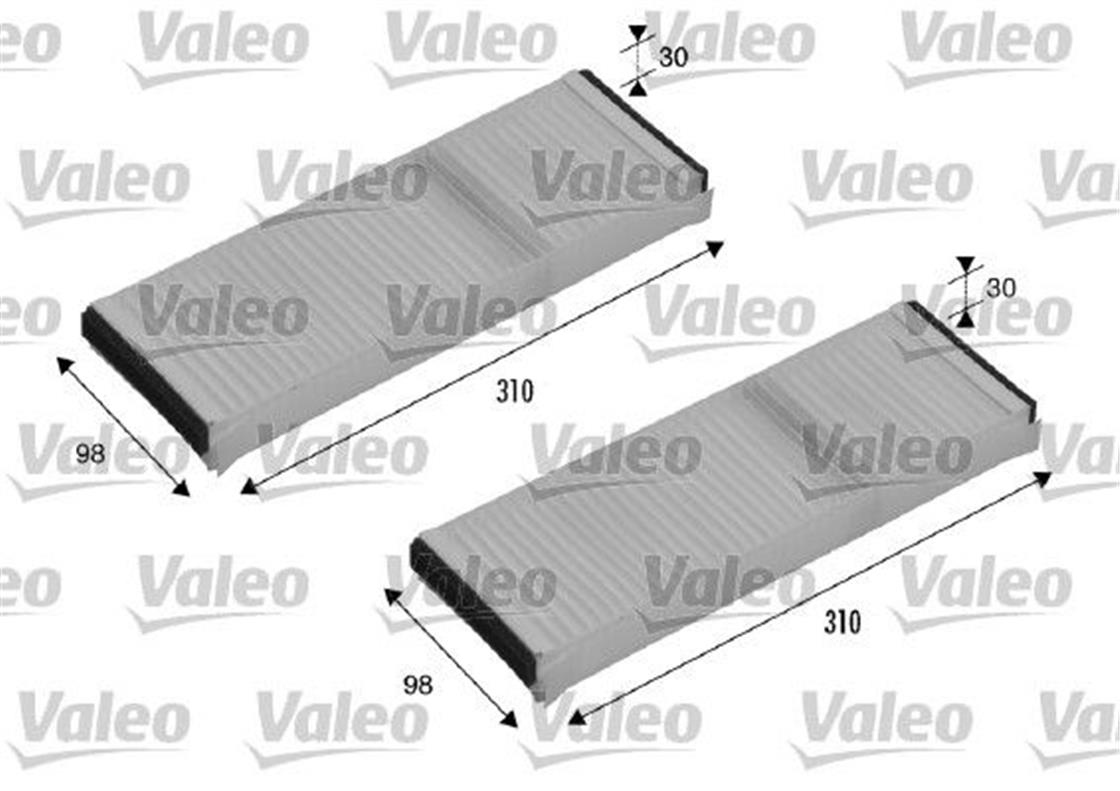 715500VW KLİMA FİLTRESİ A6  25> ÇİFTLİ TAKIM - VW - OEM 4F0 819 439 A,VALEO