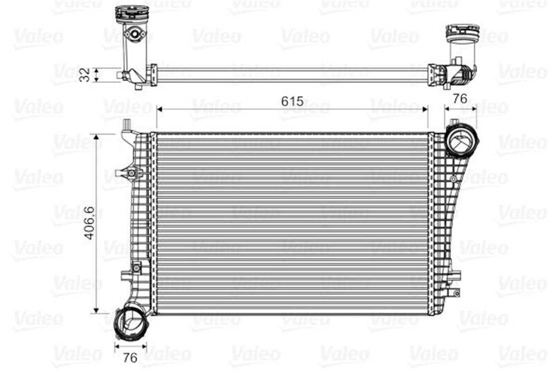 818675VW KLİMA RADYATÖRÜ GOLF5-TOURAN 2.0 TDI - VW - OEM 1K0 145 803 R.VALEO