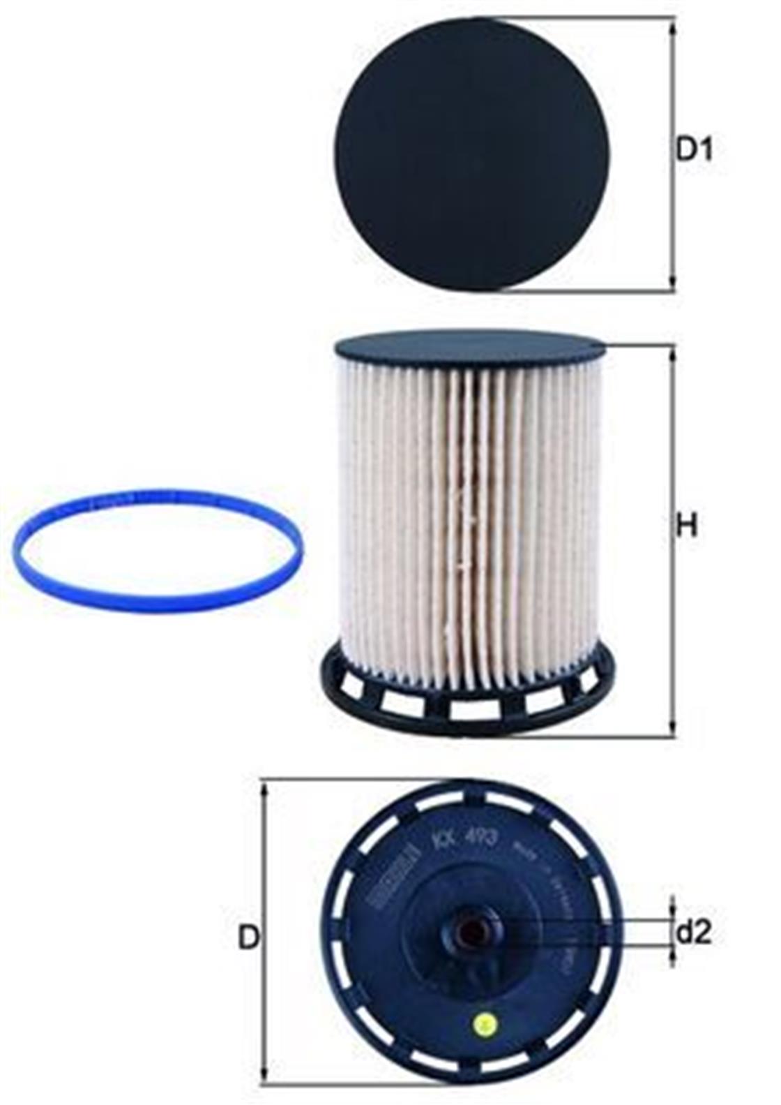 KX 493 DVW MAZOT FİLTRESİ 3.0TD Q7-CAYENNE 2015 - VW - OEM 4M0 127 434 B.MAHLE FiLTRE