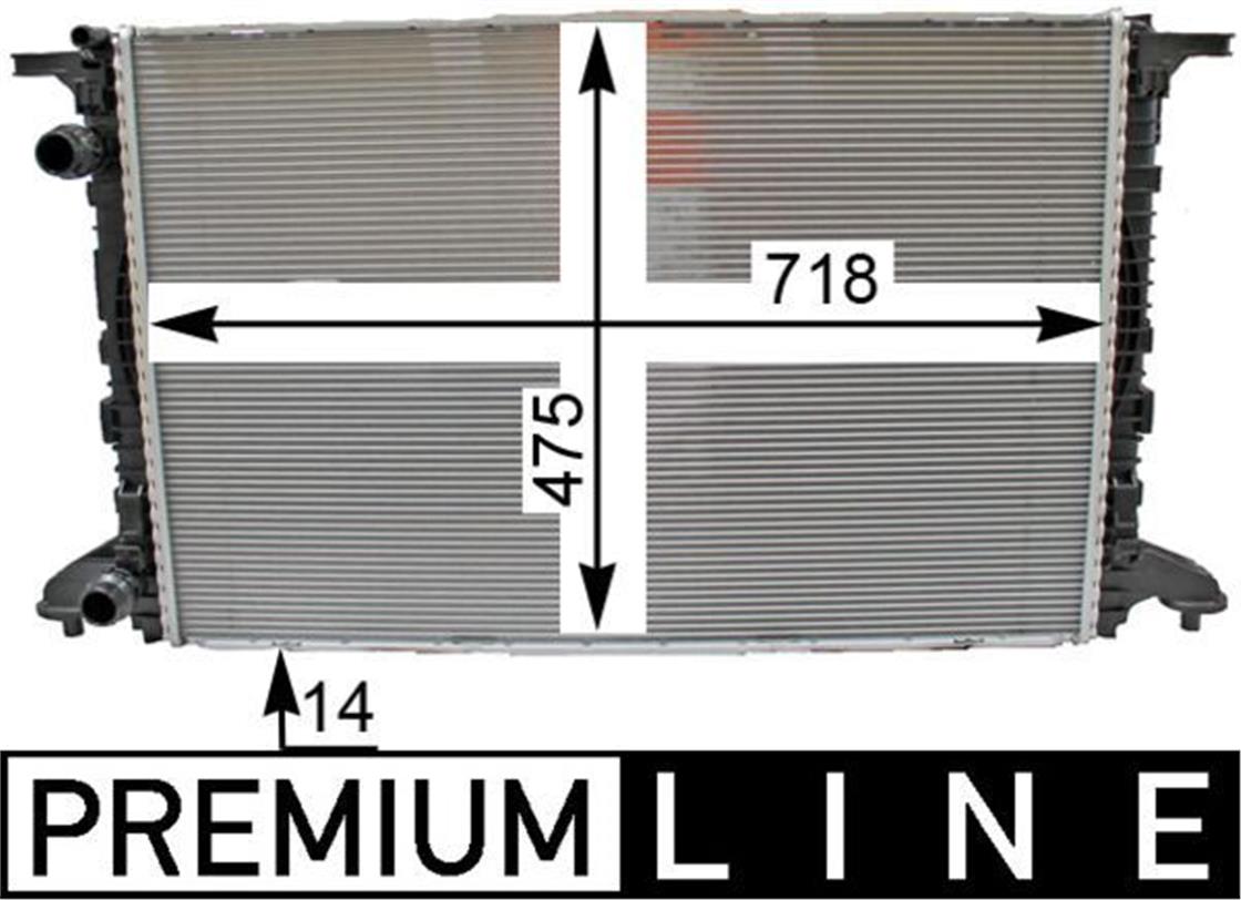 VW RADYATÖR A4 2015-2019 - VW - OEM 8W0121251K