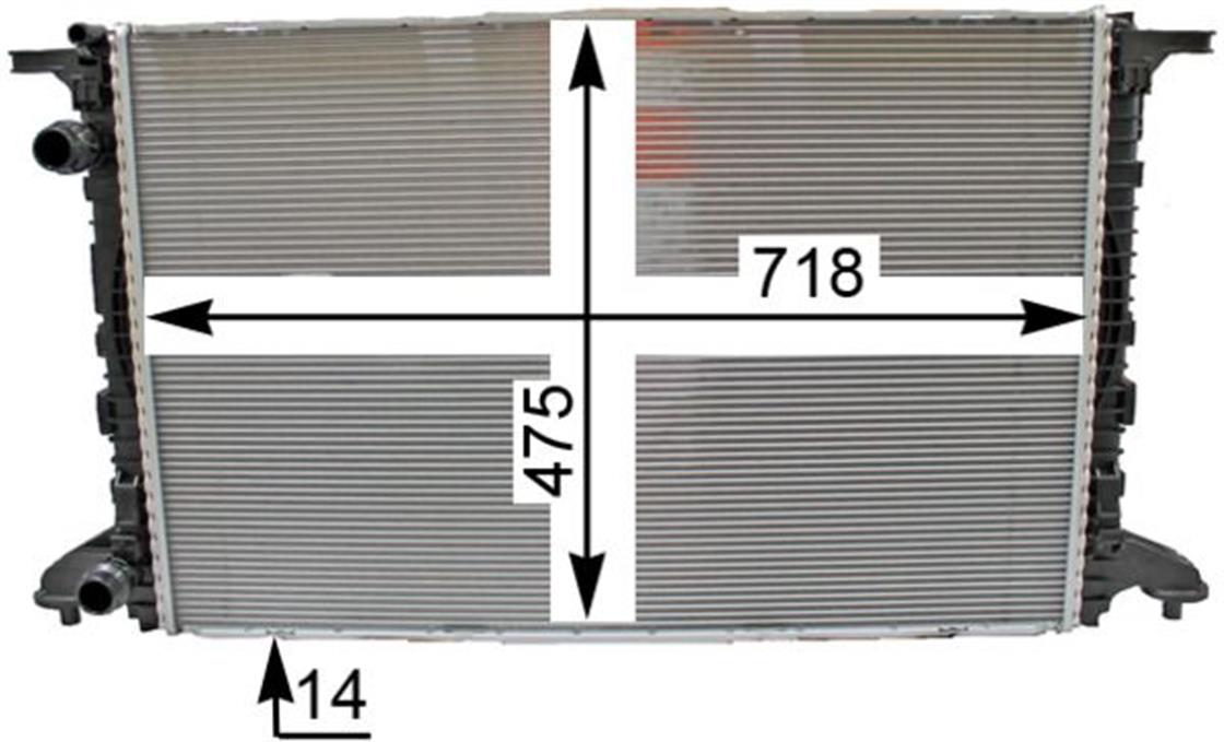 VW RADYATÖR A4 2015-2019 - VW - OEM 8W0121251K