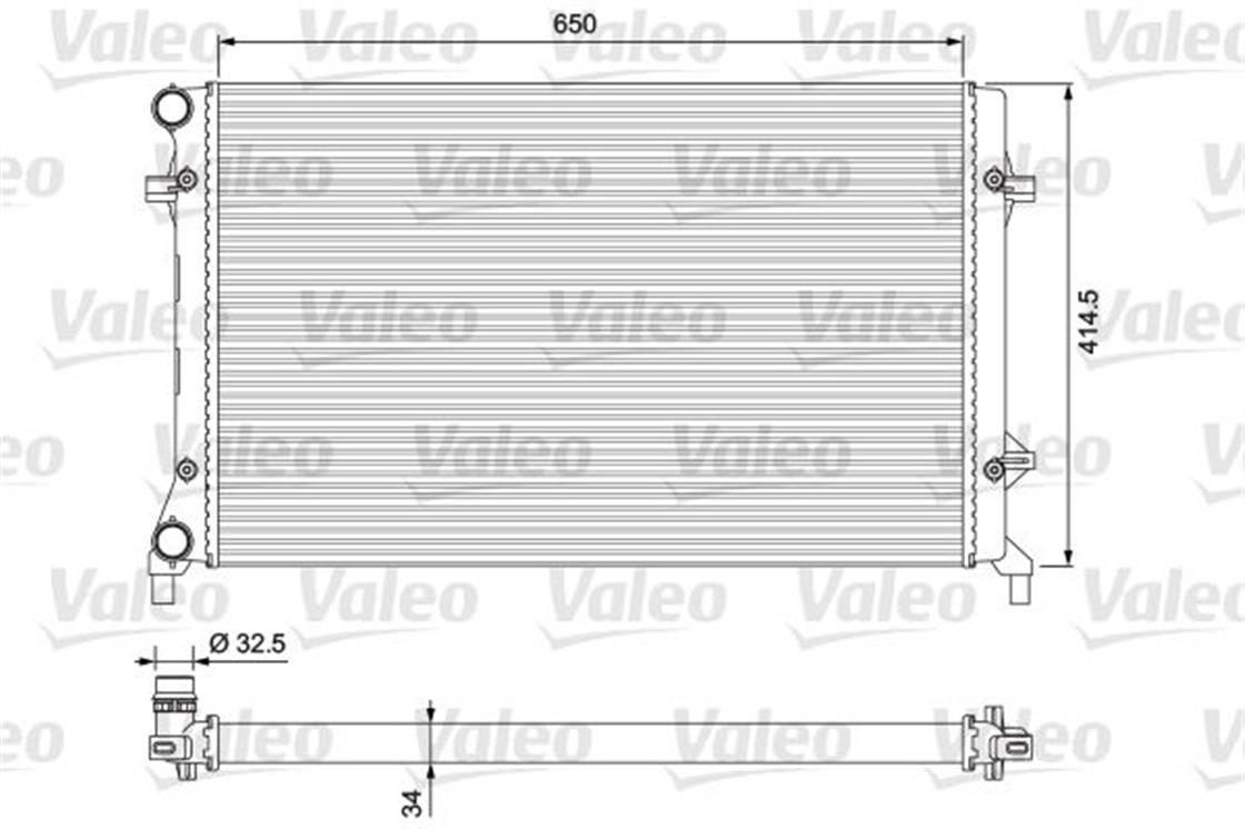VW RADYATÖR GOLF 5 1.6 FSİ         - VW - OEM 1K0121253P
