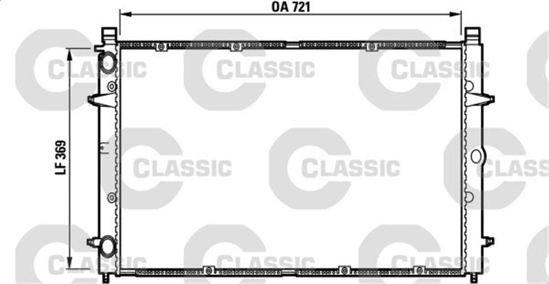 232397VW RADYATÖR T4  - VW - OEM 701 121 253 K.VALEO