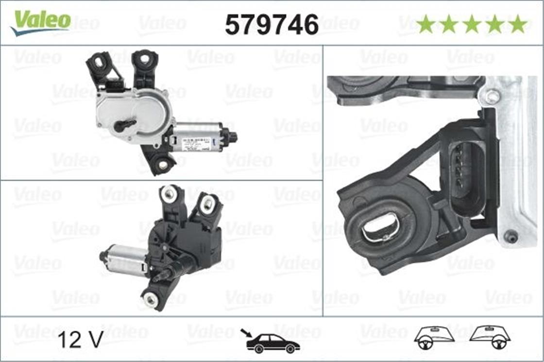 579746VW SİLECEK MOTORU GOLF 5-PASSAT-TİGUAN ARKA - VW - OEM 1K6 955 711 C.VALEO