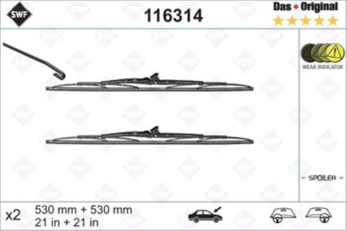 116 314VW SİLECEK T4-PASSAT EM SET 530+530 - VW - OEMSWF