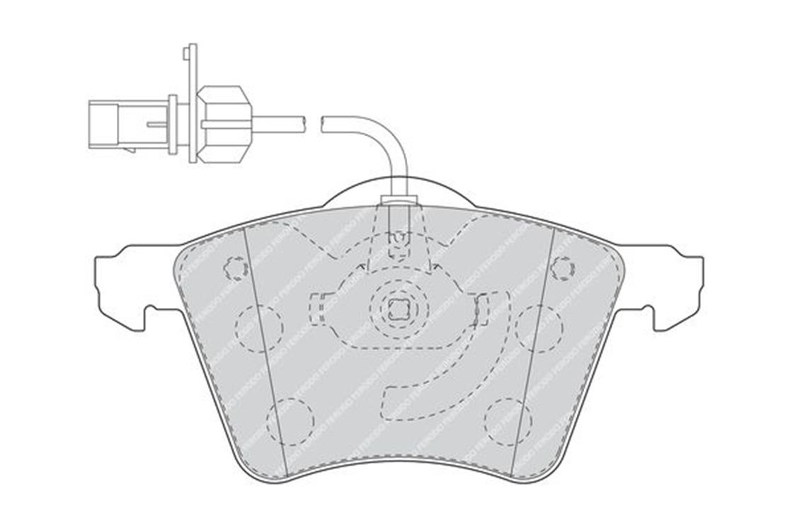 FVR1484VW T4 SHARAN ÖN BALATA - VW - OEM 7D0 698 151 AFERODO