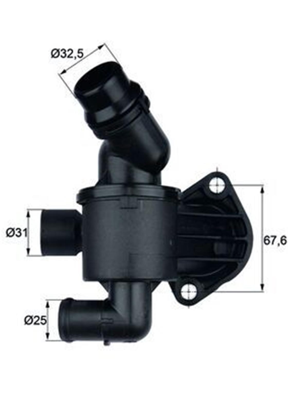 TI 34 87VW TERMOSTAT A4-A6-A5-Q5 2.0 TDI - CRAFTER 2.0 TDI - VW - OEM 03L 121 111 ADMAHLE TERMOSTAT