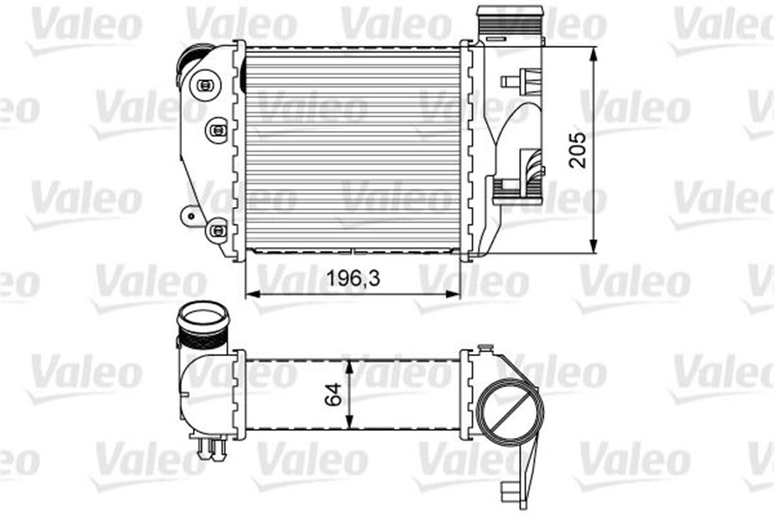 818610VW TURBO RADYATÖRÜ A6 3.0 TDI SAĞ - VW - OEM 4F0 145 806 E.VALEO