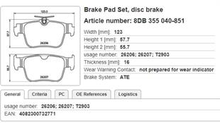 VW BALATA GOLF 8-OCTAVIA-A3-S3-RS3 ARKA 2020> - VW - OEM 5WA698451A