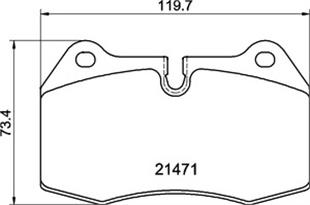 BMW BALATA E38 ÖN 7.28 - BMW - OEM 2147102