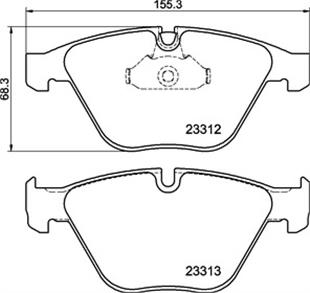 BMW BALATA E60-65-90 ÖN TEK SACLI - BMW - OEM 2331211