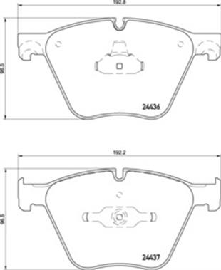 BMW BALATA E70-E71-F15-F01 5.0 D-I ÖN - BMW - OEM 34116794464....