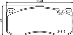 BMW BALATA E90-E92-E87 M PERFORMANS ÖN - BMW - OEM 34116786044