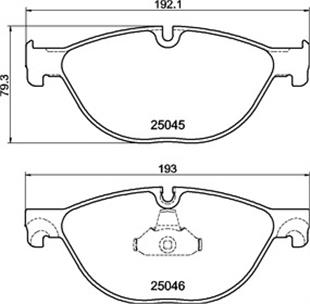 BMW BALATA F10-F01 N57-N52 ÖN - BMW - OEM 2504501.