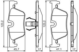 BMW BALATA F20-F30-F25 ARKA - BMW - OEM 34216850569.....